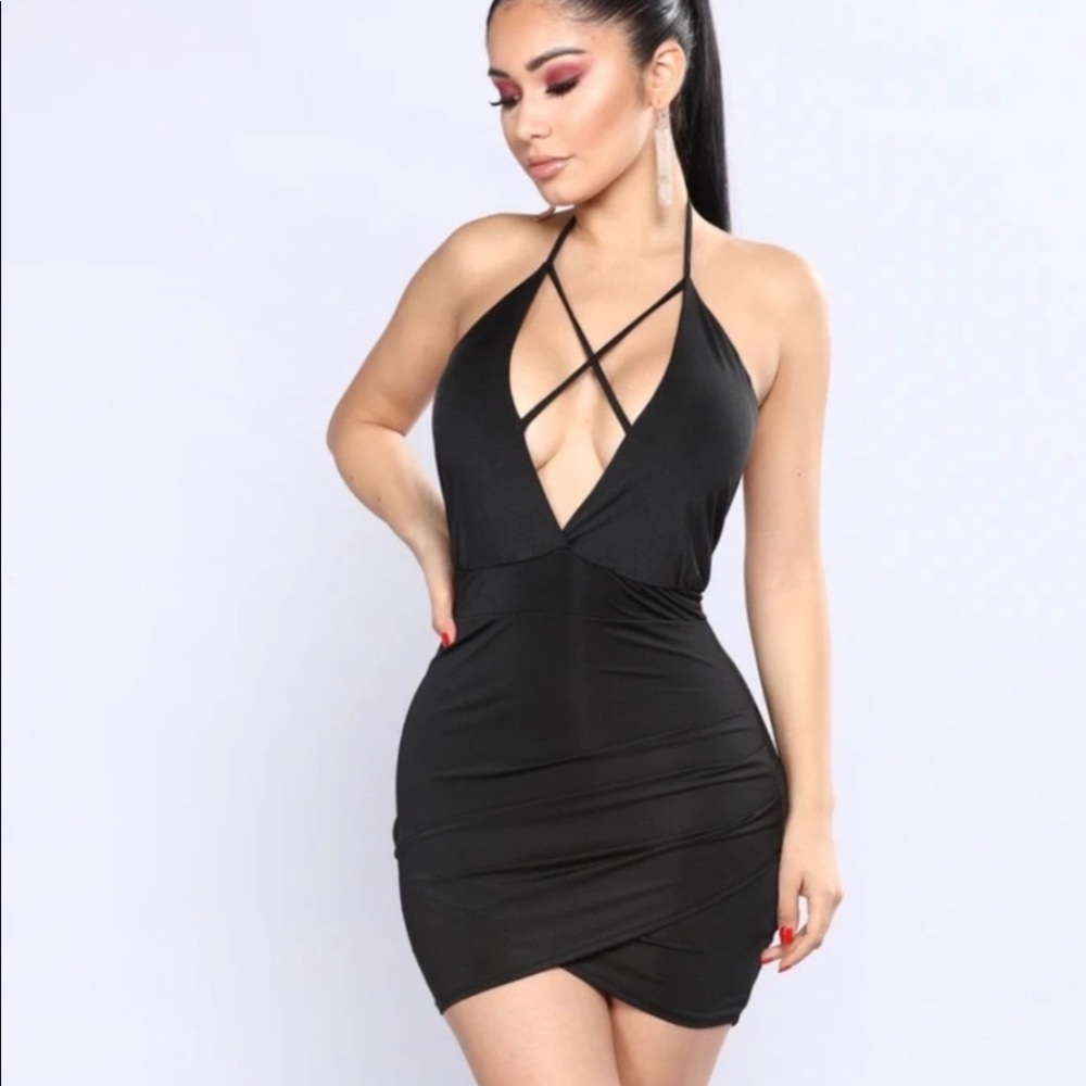 Fashion Nova Black Party Dress Size Small